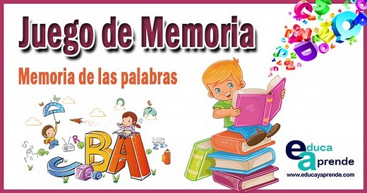 Juego de memoria para niños: Memoria de palabras