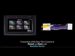 Connect Rear View Reverse Backup Camera in Renault and Dacia with MediaNav Monitor