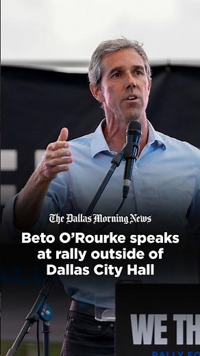 Beto O’Rourke speaks at rally outside of Dallas City Hall