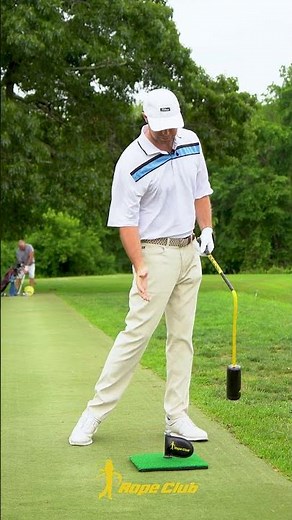 Rope Club Golf Swing Trainer Drill #3 Starting from Impact Position