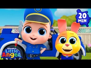Community Workers   More Jobs Songs | Adventures with Baby John | Little Angel Kids Nursery Rhymes - Videos For Kids
