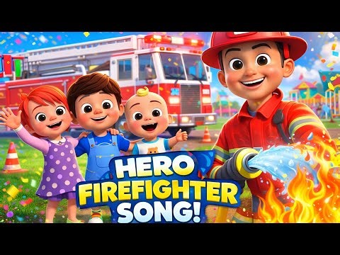 Hero Firefighter Song for Kids | Fire Truck Nursery Rhyme | Safety Song for Children 🎵
