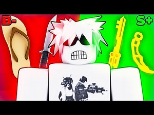 I RANKED Every KNIFE SKIN! (Roblox Rivals)