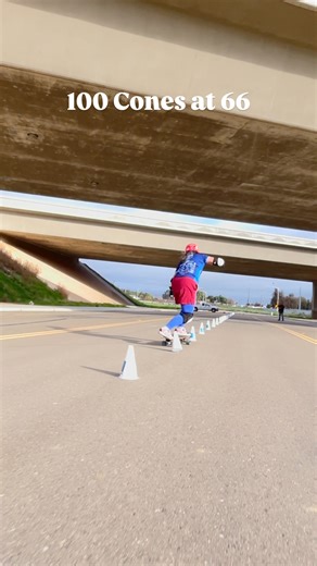 Judi Oyama on Instagram: "I rode my friends board because I kept DQ’ing and going to fast. My legs were burning at the end. First run I hit 2 cones. I went faster on this run but hit 7 total. Not pretty but was stoked to get it done. 10 cones was the max. Grand Masters is 55-65 I am 66 is there a super super grand master @usaslalomskateboarding"