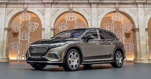 Mercedes-Maybach unveils first all-electric model in the EQS 680 SUV, complete with its own fridge