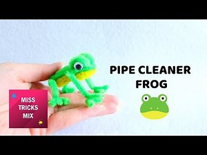 Easy Pipe Cleaner Frog DIY Tutorial | Pipe Cleaner Crafts.