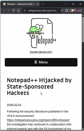 Notepad++ Hijacked by State-Sponsored Hackers