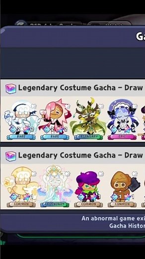 The Craziest CRK Costume Gacha of my LIFE! #cookierunkingdom #crk #cookierun #crkshort #crkupdate