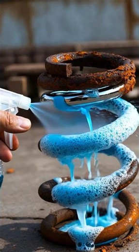 Rusted Car Spring Restored — Extreme Rust Removal Satisfying