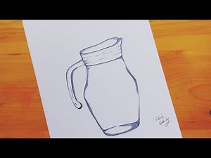 تعليم رسم دورق الماء