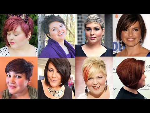 Best Short Haircuts And Hairstyles For Plus Size Women 2025//Hairstyles For Round Face Women