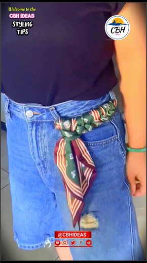 How to tie a scarf around your waist like a belt