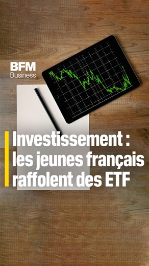 Investissement : les jeunes français raffolent des ETF 🇫🇷📈 Le nombre de détenteurs d'ETF en France a augmenté de 117% en 2025, selon Blackrock, la plus forte hausse en Europe. Plus de la moitié d'entre eux ont moins de 35 ans. 🎙️ Enora Le Louarn avec Julian Picot | BFM Business
