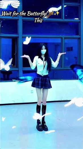 Bas Ek Baar Dekho! 🦋 Amazing Butterfly Dance ✨ Zen-Vibe TV #Shorts