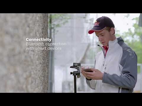 Bosch laser measure for outdoor work with digital viewfinder