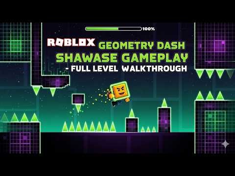 Roblox Geometry Dash Shiawase Gameplay - Full Level Walkthrough