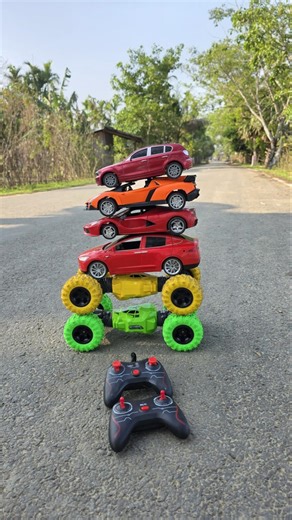 Remote Control Car Stacking Challenge: How High Can We Go? 🚗💨