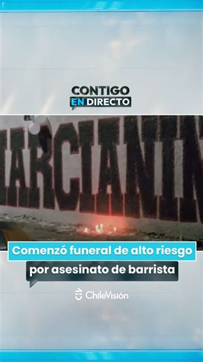 🔴 Más de 3 mil hinchas asistieron al funeral del barrista de Colo-Colo de 32 años que fue asesinado el pasado domingo 1 de marzo previo al Superclásico entre el cuadro albo y Universidad de Chile. #ContigoEnDirectoCHV 📡
