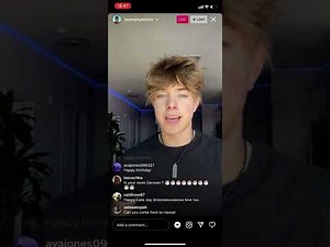 Jeremy Hutchins Cries on Instagram live