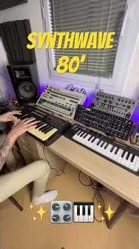 Synthwave dawless with Roland R3 - RD9 - PRO ONE - Behringer Swing #synthwave #dawless