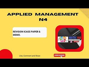 Applied Management N4: Icass Revision Paper & Memo Discussion.