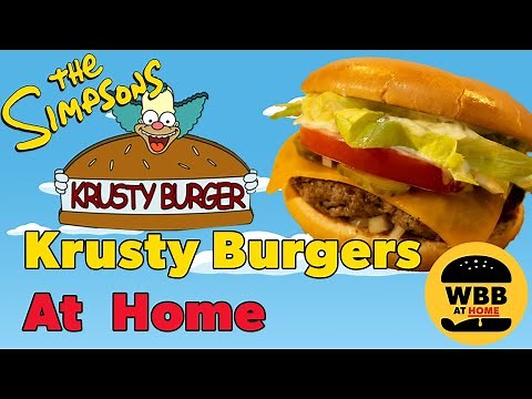 How To Make A Krusty Burger From The Simpsons At Home! Krusty Burger The Simpsons Copycat Recipe