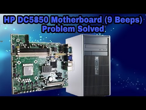 HP DC5850 Computer red light Beeps Problem Solved