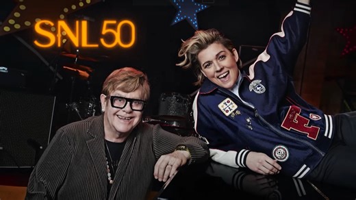 Elton John and Brandi Carlile team up for rocking SNL performance