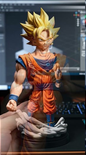 El viaje de Goku: Sketch, Modelado e Impresión 3D.