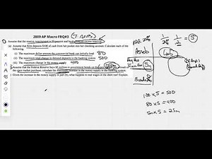 2009 AP Macro FRQ#3 (T-Accts, Bank Accts)