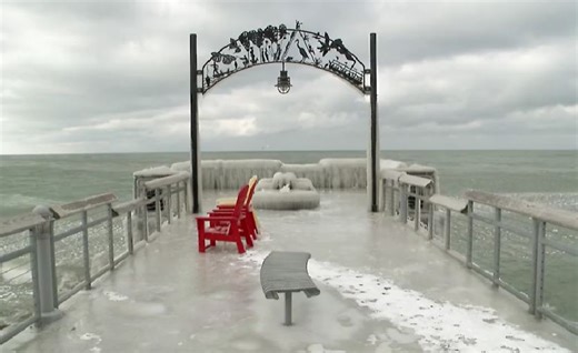 WATCH: Behold the beauty of Euclid Beach covered in ice