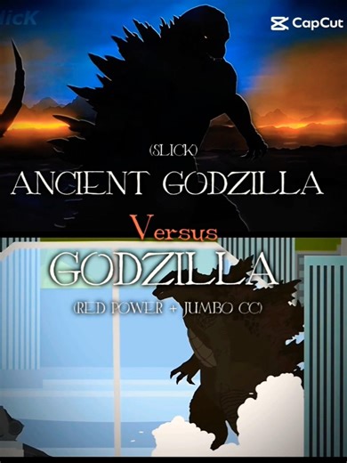 ANCIENT GODZILLA (SLICK) VS GODZILLA (RED POWER + JUMBO CC) | #MONSTERVERSE#SLICK#JUMBOCC#