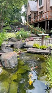 24K views · 717 reactions | A stunning waterfall cascading into a Koi pond skillfully crafted by Team Aquascape #waterfall #koipond #ecosystem #backyardgarden #backyard | Greg Wittstock the Pond Guy | Facebook