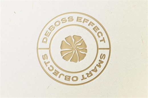 Download Gold Pressed Logo Mockup