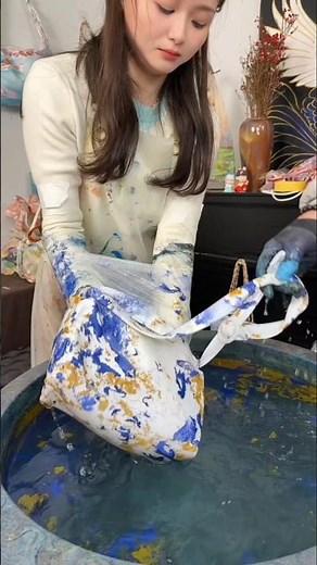 Part 109#DIY Marble Bag: Easy Hydro Dip Tutorial