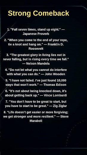Powerful Quotes for a Strong Comeback
