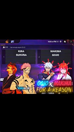 GOJO & MAKIMA VS SUKUNA & KIRA ☠︎̶ ➝ 2 VS 2… WHO WINS?