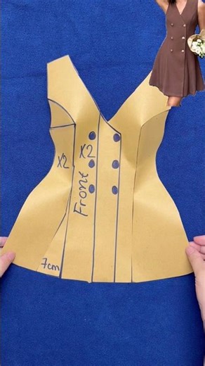 How to Design a Pattern for an Elegant Yet Cute Dress ✨ #sewing #pattern