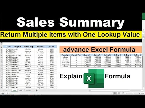 excel return multiple values based on single criteria