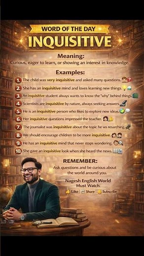 INQUISITIVE 🔍 | Powerful English Vocabulary for Students & Speakers
