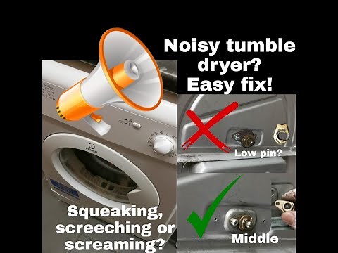 NOISY TUMBLE DRYER FIX - HOTPOINT, INDESIT, CREDA, ARISTON, EXPORT, PROLINE, CLATRONIC .. - SQUEAKY