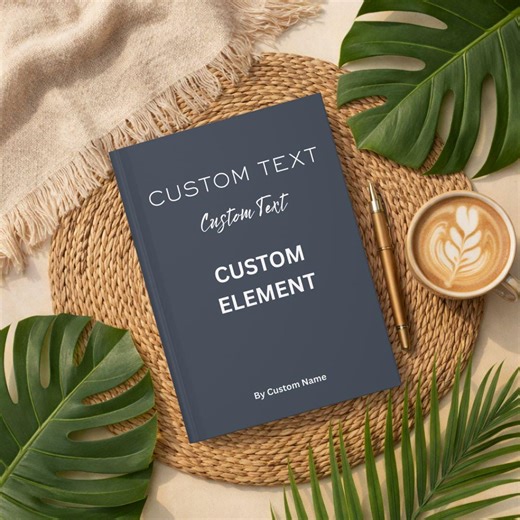 Personalized Notebook, Custom Text Notebook, Custom Icon Book, Custom Journal, Custom Book With Own Text, Company Gift, Quote Notebook Cover - Etsy