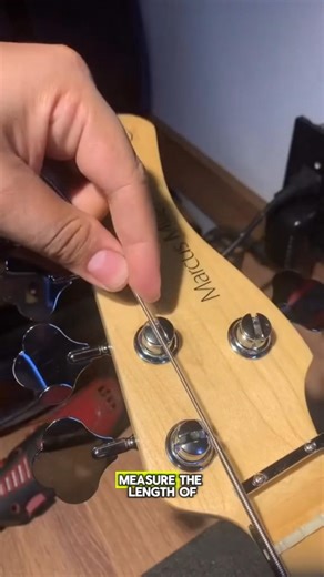 How to install a guitar string#shorts#short#trending#unique#fyp