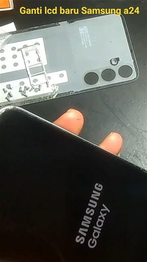 CARA SEDERHANA GANTI LCD HP SAMSUNG A24#shortvideo #kangledug