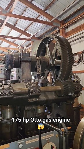 175 hp Otto gas engine startup 😱👌 #fblifestyle | Muskan sharma