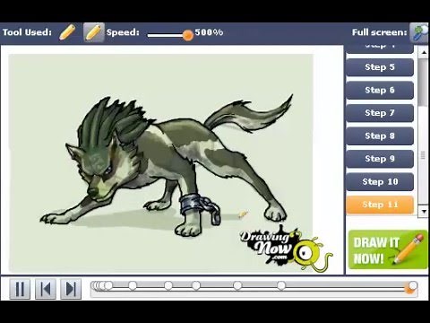 How to Draw Wolf Link from Twilight Princess