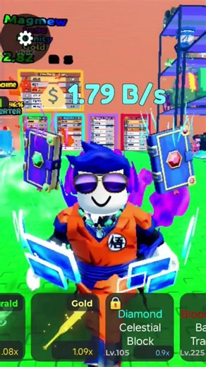 opening my first infinity lucky block #roblox #gaming