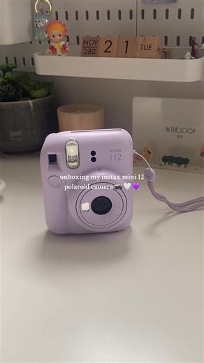 Unboxing Instax Mini 12 Polaroid Camera in Purple | Isla Hastings VSCO