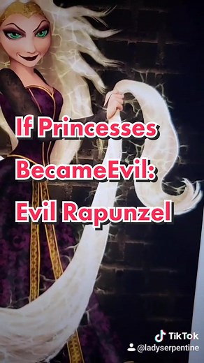 Evil Rapunzel @ky.baby If Princesses BecameEvil #tangled #madatdisney #alternateending