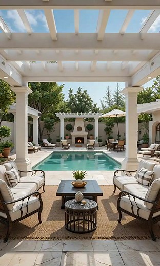 5.2K views · 53 reactions | Terraza con piscina y chimenea. | Terrazas Casa | Facebook